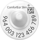 Z-Tag EID ComfortEar Slim RFID 964 HDX Buttons - Tamperproof - Loose Bag (25/bag)