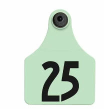 Allflex - Dairy Double - 2 Global Maxi Numbered 1 Side Tags With Buttons - Tamperproof - Matched Set - FDX