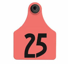 Allflex - Dairy Double - 2 Global Maxi Custom 2 Sides Tags With Buttons - Tamperproof - Matched Set - HDX