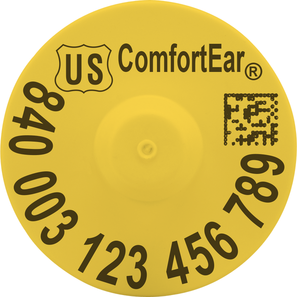 Z-Tag EID ComfortEar RFID USDA 840 FDX Buttons - Tamperproof - Loose Bag (25/bag)