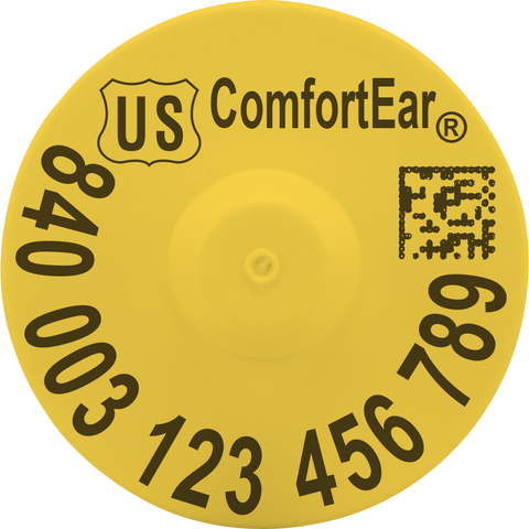 Z-Tag EID ComfortEar RFID USDA 840 FDX Buttons - Tamperproof - Loose Bag (25/bag)