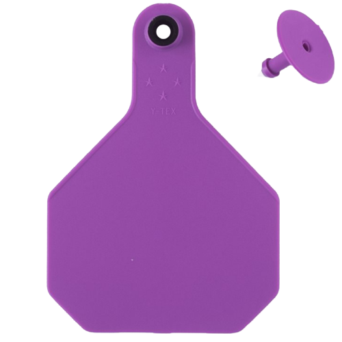 Y-Tex AA Bag of Large 4* Blank Tags With Buttons (25/bag)