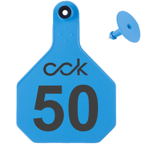 Y-Tex AA Large 4* Custom 1 Side Tag With Button