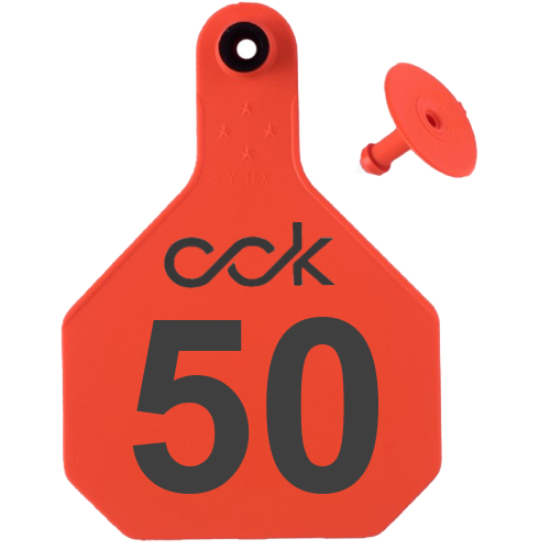 Y-Tex AA Large 4* Custom 1 Side Tag With Button