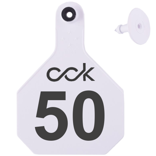 Y-Tex AA Large 4* Custom 1 Side Tag With Button