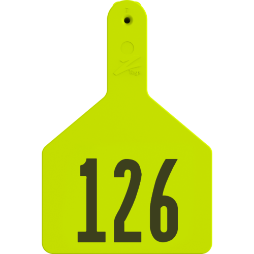 Custom Both Sides Ear Tag with Button: ZTag Z1 No Snag Tag Cow 1