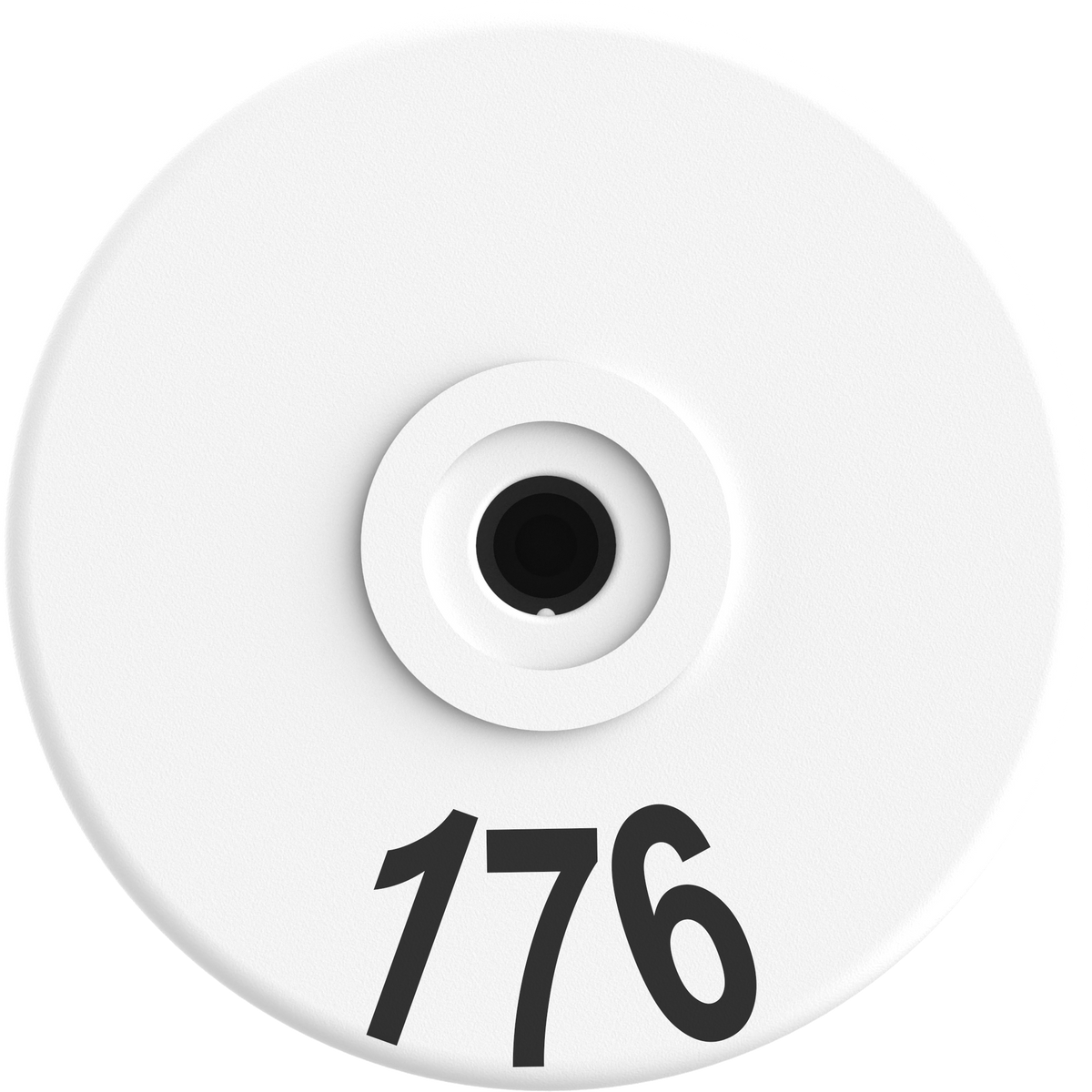 Numbered Ear Tag with Button: ZTag 2 piece Small Male back