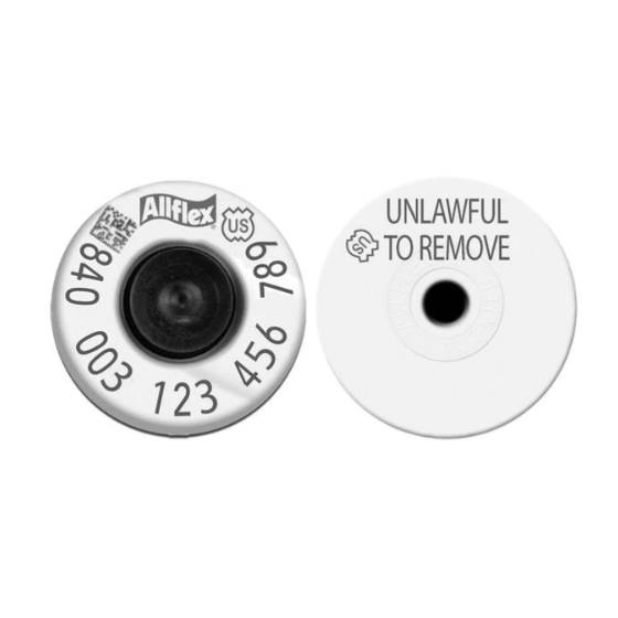 Allflex RFID Bag of 982 HDX EID Ear Tags with Buttons (20/bag)