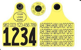 Allflex Global Maxi Custom 2 Sides Tag With Button - Tamperproof - Matched Set - FDX