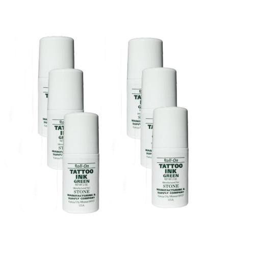 Stone Tattoo Ink - Green - Roll On 2oz (6/case)