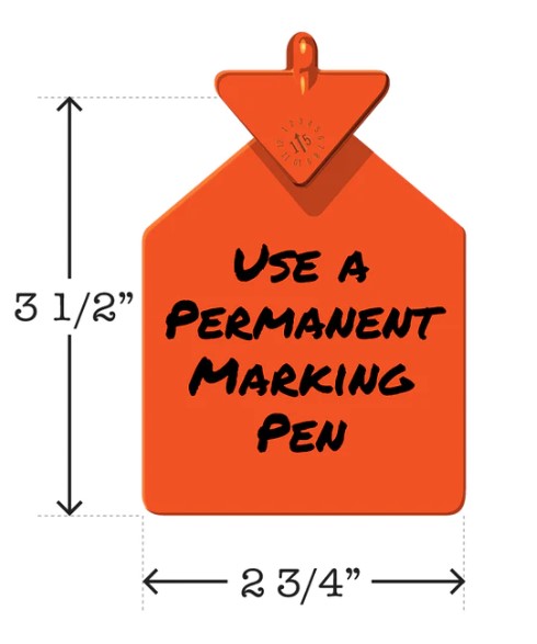 Ritchey Bag of Write On Curved Arrowhead Blank Tags (25/bag)