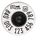 Allflex RFID USDA 840 HDX EID Ear Tags with custom Buttons