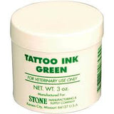 Stone Pro Rotary Tattoo Outfit - 5 Chain Numbers (0-9) - Green Ink