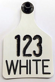 Ritchey Universal Large Numbered 1 Side Tag With Black Button