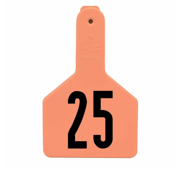 Z-Tag Z1 1-Piece Long Neck Calf Numbered 1 Side Tag