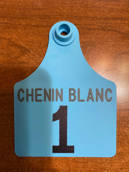 ALLFLEX Maxi Blue CHENIN BLANC #1-15 Custom Row Tag In Stock
