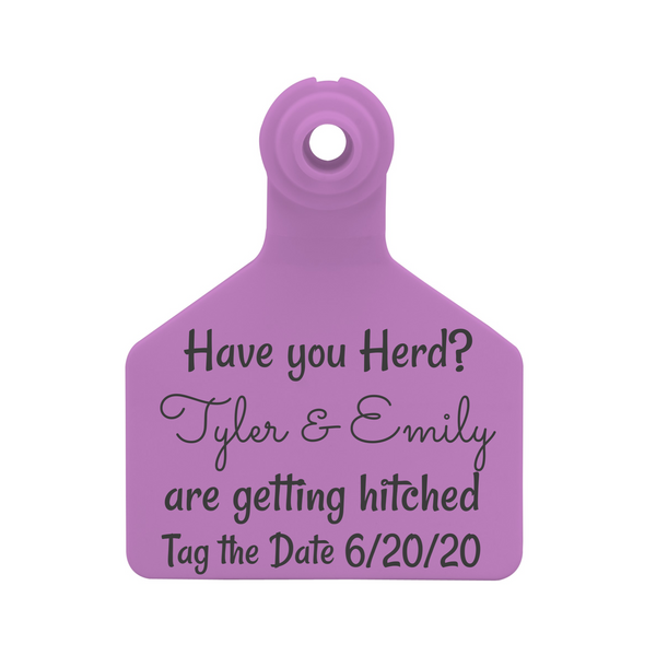 ZTags Large Save the Date Ear Tags