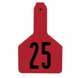 Z-Tag Z1 1-Piece Long Neck Calf Numbered 1 Side Tag