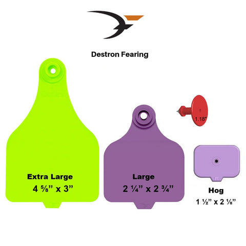 Destron Fearing 2 piece Duflex Ear Tags