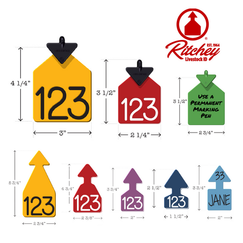 Ritchey 1 Piece Ear Tags