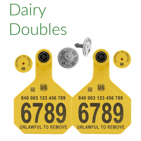Dairy Double Ear Tag Sets