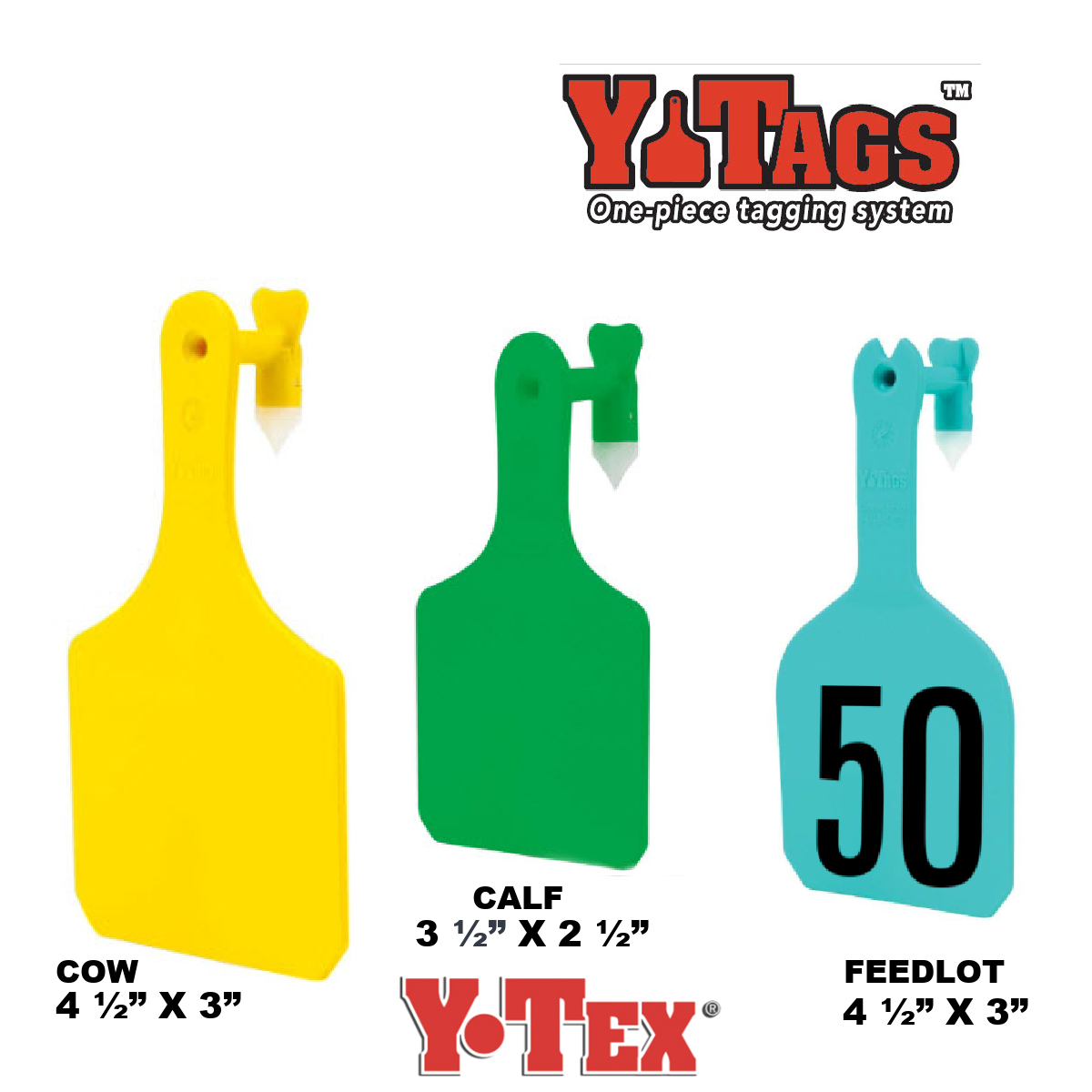 CCK sells Y-Tex YTags 1 piece ear tags