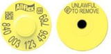 Allflex Global Male Button with Female Round - Tamperproof - USDA 840 Visual - Set