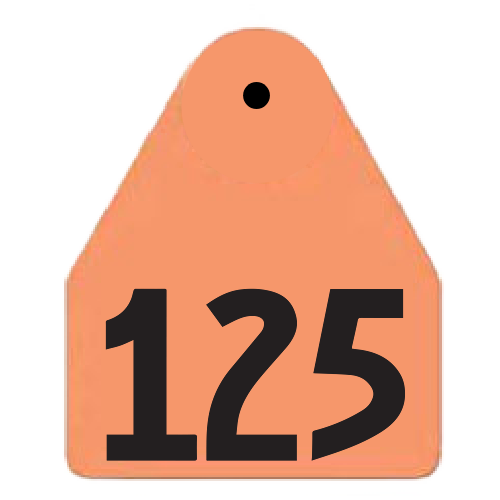 Allflex Global Medium Custom 1 Side Tag With Male Custom 1 Side Tag - Set