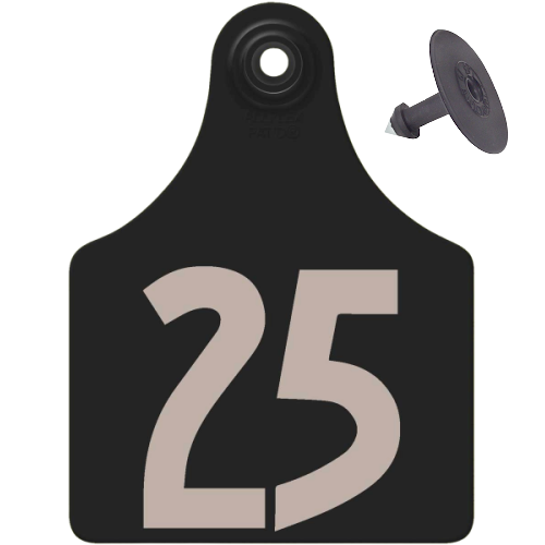 Allflex Global Maxi Numbered 1 Side Tag With Button