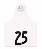 Allflex Global Large Numbered 1 Side Tag With Button - Tissue Sampling - Tamperproof