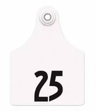 Allflex Global Maxi Numbered 1 Side Tag With Button