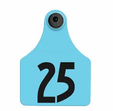 Allflex Global Maxi Custom 1 Side Tag With Button - Tissue Sampling - Tamperproof - Matched Set - HDX