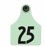 Allflex - Dairy Double - 2 Global Maxi Numbered 2 Sides Tags With Buttons - Tamperproof - 982 Matched Set - HDX