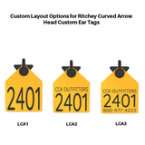Ritchey Curved Arrowhead Large Custom 2 Sides Tag