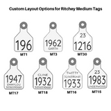 Ritchey Universal Medium Custom 1 Side Tag - Female Tag Only