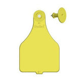 Duflex Extra Large Cow Blank Tags With Blank Buttons yellow 