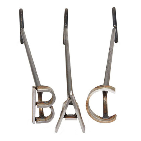 L&H Stainless Steel Branding Iron - 1 Character (Number or Letter)