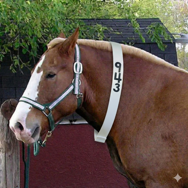 Ritchey Engraveable Numbered Equine Neck Strap - 1 1/2" x 60"