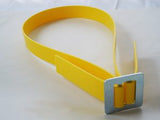 Yellow Bock Numbered 401 to 500  Equine Neck Strap - Up to 3 Digits - 44" IN STOCK