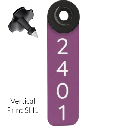Ritchey Universal Sheep Tag Numbered 1 Side Tag With Black Button