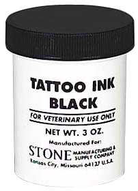 Stone Tattoo Ink - Black - 3oz (6/case)