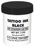 Stone Standard 3/8" Tattoo 4 Digit Outfit - with positive ear Release - Black Ink