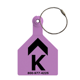 Z-Tag Stockman 2-Piece Cow Custom 1 Side Key Chain Tag