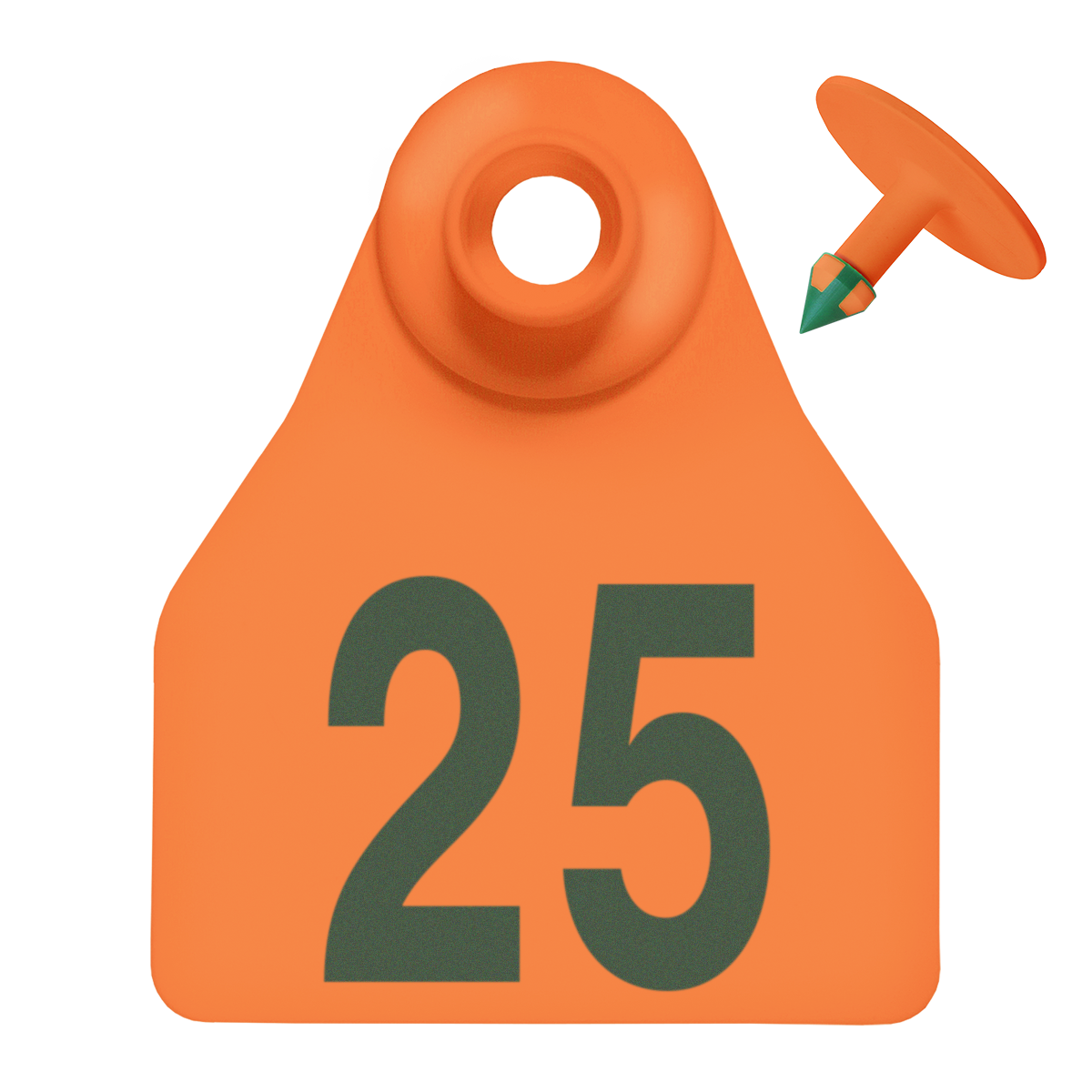Numbered Ear Tag with Button: Shearwell 2 piece small tag for calves ...