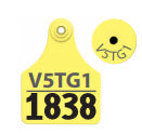 Allflex Global Maxi Tag With Unique Number and Management Number - TPWD