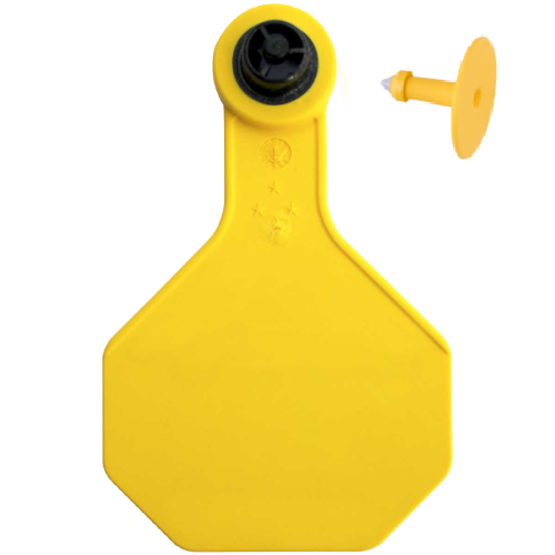 Y-Tex AA Large 4* Blank Tag With Button - Tamperproof