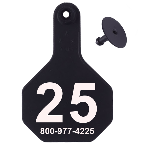 Y-Tex AA Medium 3* Custom 1 Side Tag With Button