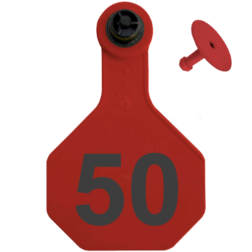 Y-Tex AA Medium 3* Numbered 2 Sides Tag With Button - Tamperproof