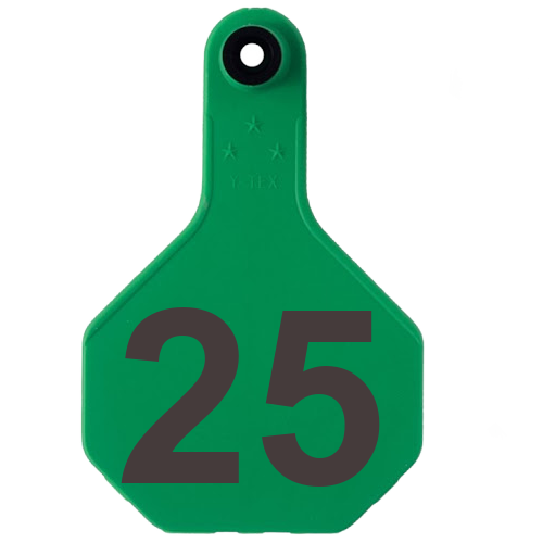 Y-Tex AA Medium 3* Numbered 2 Sides Tag - Male Tag Only