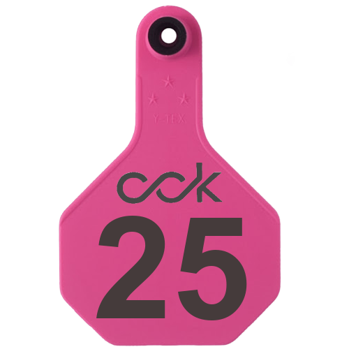 Y-Tex AA Medium 3* Custom 2 Sides Tag - Male Tag Only